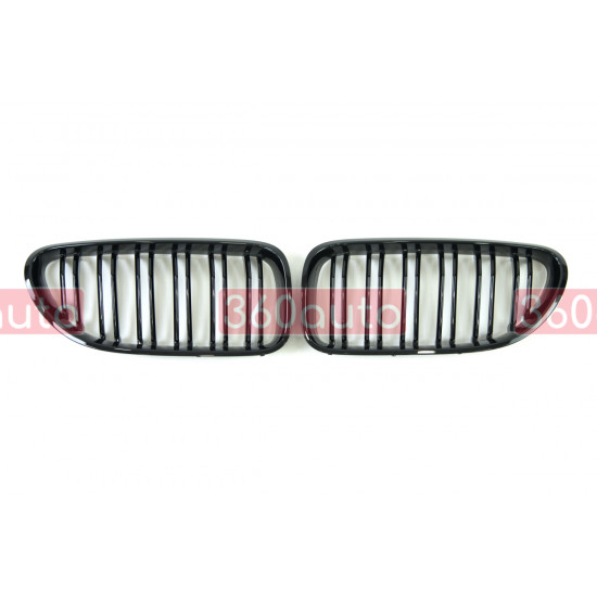 Ноздри Черный глянец (Двойные M-Look) на BMW 6 F06, F12, F13 2012-2017