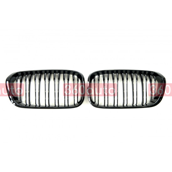 Ноздри Черный глянец (Двойные M-Look) на BMW 1 Series F20/F21 2015-2019 года