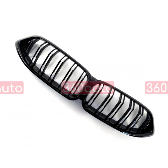 Ноздри Черный глянец (Двойные M-Look) на BMW 8 G14, G15, G16 2018-2023