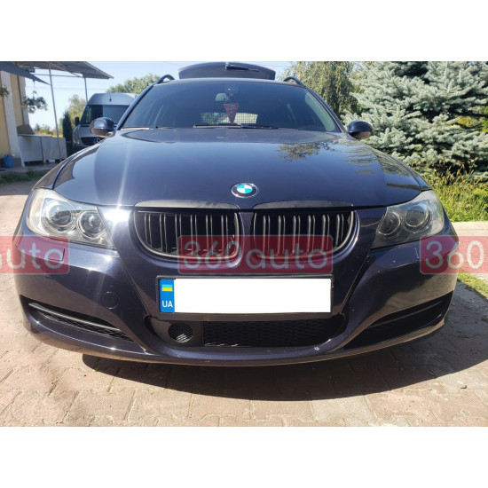 Ноздри Черный мат (Двойные M-Look) на BMW 3 E90, E91 2005-2008