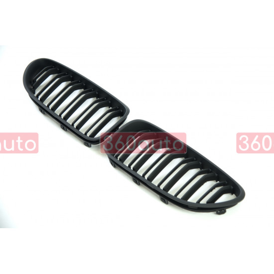 Ноздри Черный мат (Двойные M-Look) на BMW 6 F06, F12, F13 2012-2017