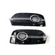 Решетки в бампер Black/Chrome (стиль RSQ3 под туманки и парктоники) на Audi Q3 2011-2014