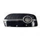 Решетки в бампер Black/Chrome (стиль RSQ3 под туманки и парктоники) на Audi Q3 2011-2014