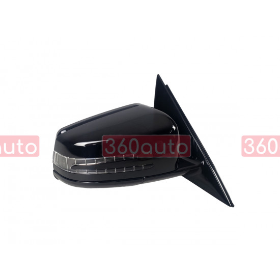 Зеркало в сборе LH (Черное) на Mercedes E-Class W212 2009-2013