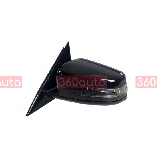 Зеркало в сборе RH (Черное) на Mercedes E-Class W212 2009-2013