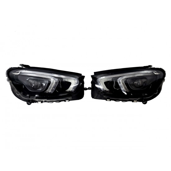 Передние фары (Full Led Adaptive) оригинал комплектные на Mercedes-Benz GLE-Class W167 2018-2023 года