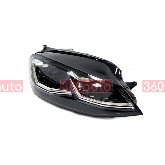 Передние фары (Full Led стиль VW Golf 7 2017+) на Volkswagen Golf VII 2012-2017