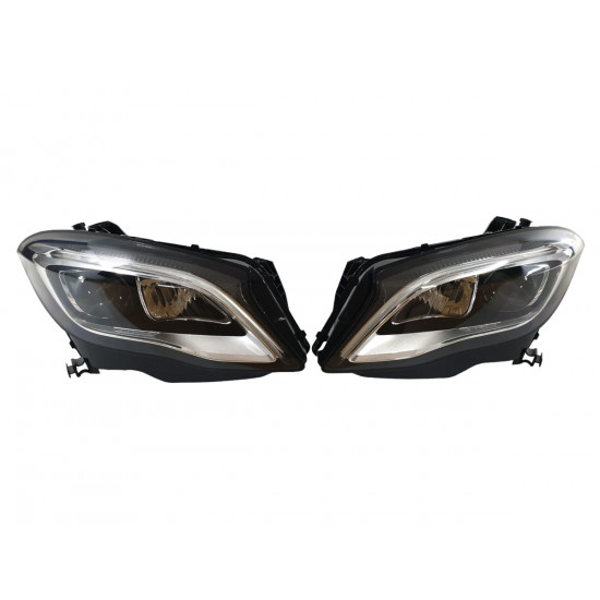 Передние фары LED ( апгрейд из галогена ) на Mercedes-Benz GLA-Class X156 2013-2017 года