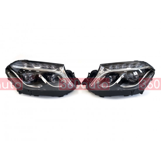 Передние фары LED (оригинал комплектные) на Mercedes-Benz GLS-Class X166 2015-2019 года.