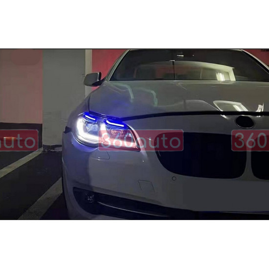 Передние фары стиль G30 Laser LCI на BMW 5 Series F10/F11 2010-2017 года