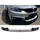 Губа (переднего бампера) Черный глянец (M-Performance) V1 на BMW 4 Series F32 / F33 2013-2020 года