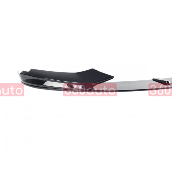 Губа (переднего бампера) Черный глянец (M-Performance) V1 на BMW 4 Series F32 / F33 2013-2020 года