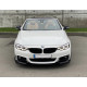 Губа (переднего бампера) Черный глянец (M-Performance) V2 на BMW 4 Series F32 / F33 2013-2020 года