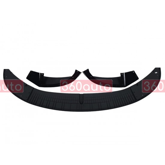 Губа (переднего бампера) Черный глянец (M-Performance) V2 на BMW 4 Series F32 / F33 2013-2020 года