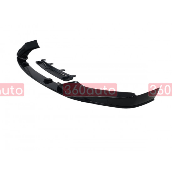 Губа (переднего бампера) Черный глянец (M-Performance) V2 на BMW 5 Series G30 / G31 2017-2020 года
