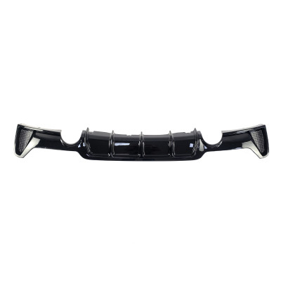 Диффузор (заднего бампера) Черный глянец (M-Performance) 0--0 на BMW 4 Series F32 / F33 2013-2020 года