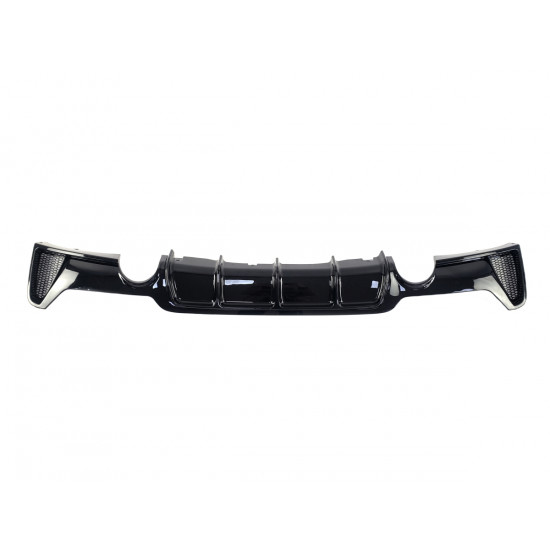 Диффузор (заднего бампера) Черный глянец (M-Performance) 0--0 на BMW 4 Series F32 / F33 2013-2020 года