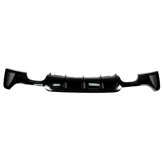 Диффузор (заднего бампера) Черный глянец (M-Performance) 00-00 на BMW 4 Series F32 / F33 2013-2020 года