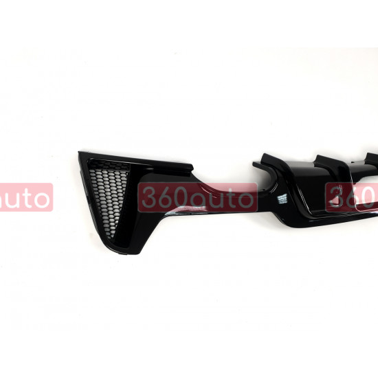 Диффузор (заднего бампера) Черный глянец (M-Performance) 00-00 на BMW 4 Series F32 / F33 2013-2020 года