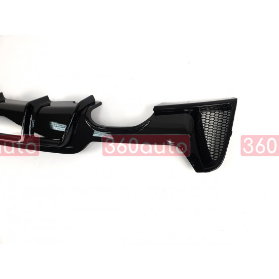 Диффузор (заднего бампера) Черный глянец (M-Performance) 00-00 на BMW 4 Series F32 / F33 2013-2020 года