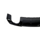 Диффузор (заднего бампера) Black/Chrome Pipe (в стиле RS3) Sedan на AUDI A3 8V 2012-2016 года
