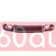 Диффузор (заднего бампера) Black Silver/Chrome Pipe (в стиле RS3) Sedan на AUDI A3 8V 2012-2016 года