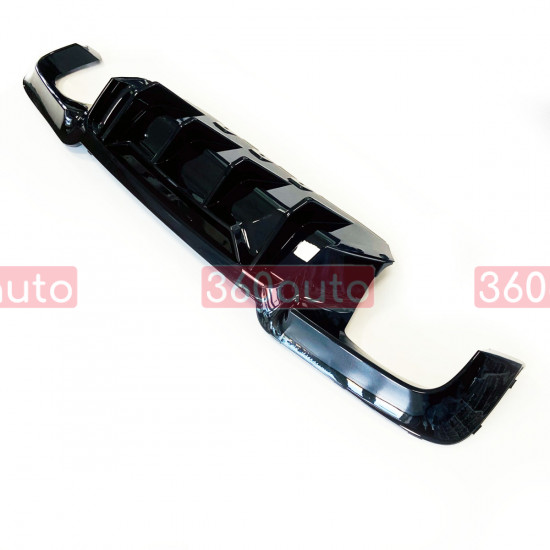 Диффузор (заднего бампера) Черный глянец (стиль M5 Competition) на BMW 5 F10, F11 2010-2017