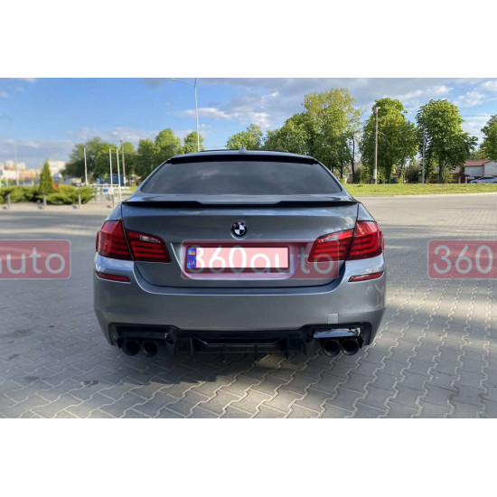Диффузор (заднего бампера) Черный глянец (стиль M5 Competition) на BMW 5 Series F10/F11 2010-2017 года