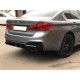 Диффузор (заднего бампера) Черный глянец (стиль M5 F90) на BMW 5 Series G30/G31 2017-2020 года