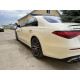 Диффузор (заднего бампера) Full Black / Chrome Pipe (стиль S63 AMG) на Mercedes-Benz S-Class W223 2020-2024 года