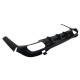 Диффузор (заднего бампера) Full Black / Chrome Pipe (стиль S63 AMG) на Mercedes-Benz S-Class W223 2020-2024 года