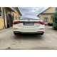 Диффузор (заднего бампера) Full Black / Chrome Pipe (стиль S63 AMG) на Mercedes-Benz S-Class W223 2020-2024 года