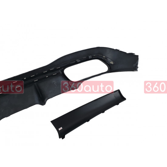 Диффузор (заднего бампера) Full Black / Chrome Pipe (стиль S63 AMG) на Mercedes-Benz S-Class W223 2020-2024 года