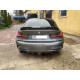 Диффузор (заднего бампера) Черный глянец DS (с лед фонарем) на BMW 3 Series G20/G21 2018-2022 года