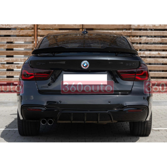 Диффузор (заднего бампера) Черный глянец M-Performance 00-- на BMW 3 Series (GT) F34 2013-2019 года
