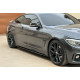 Лезвия на пороги Черный глянец (M-Performance) на BMW 4 Series F32/F33 2013-2020 года