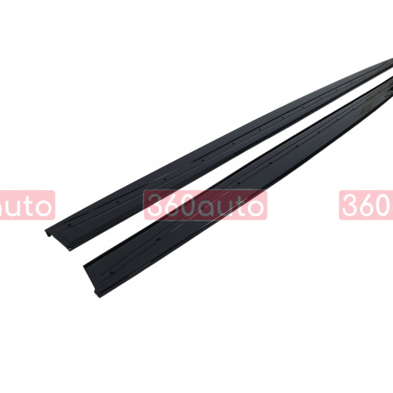 Лезвия на пороги Черный глянец (M-Performance) на BMW 4 Series F32/F33 2013-2020 года