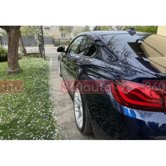 Лезвия на пороги Черный глянец (M-Performance) на BMW 4 Series F32/F33 2013-2020 года