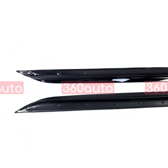 Лезвия на пороги Черный глянец (M-Performance) на BMW 3 Series G20/G21 2018-2022 года
