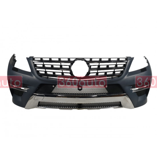 Передний бампер (AMG - Paket) на Mercedes-Benz ML-Class W166 2011-2015 года