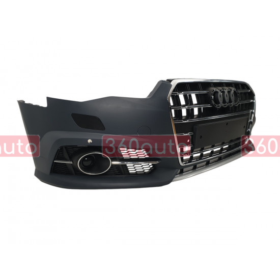 Передний бампер (S-Line) V1 на AUDI A6 C7 2014-2018 года
