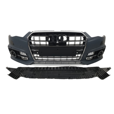 Передний бампер (S-Line) V1 на AUDI A6 C7 2014-2018 года