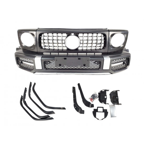 Передний бампер (стиль G63 AMG 2018+) на Mercedes-Benz G-Class W463 1990-2018 года