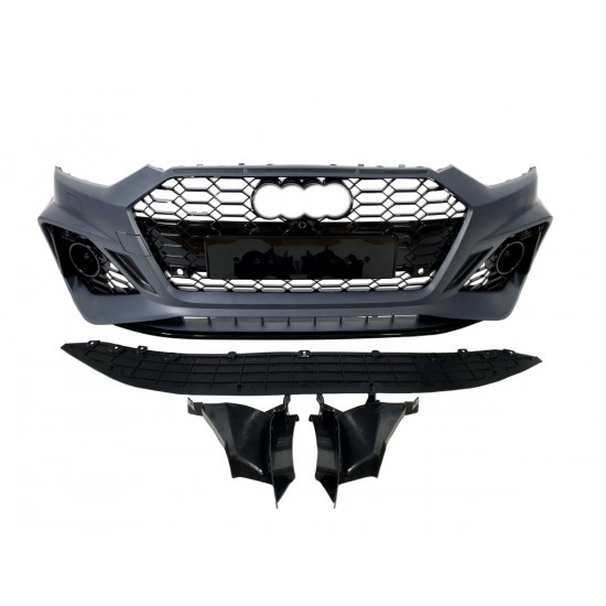 Передний бампер (стиль RS5) под дистроник V2 на AUDI A5 B9 2020-2023 года