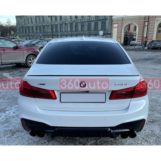 Спойлер Черный глянец (стиль M5) на BMW 5 Series G30/G31 2017-2020 года