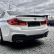 Спойлер на BMW 5 G30 2017-2020 стиль M-Performance Чорний глянець