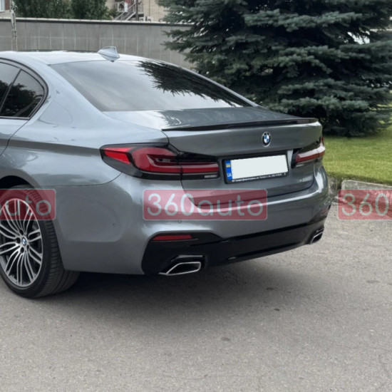 Спойлер на BMW 5 G30 2017-2020 стиль M-Performance Чорний глянець