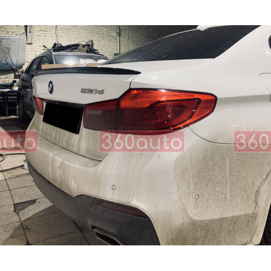 Спойлер Черный глянец (стиль M-Performance) на BMW 5 Series G30/G31 2017-2020 года