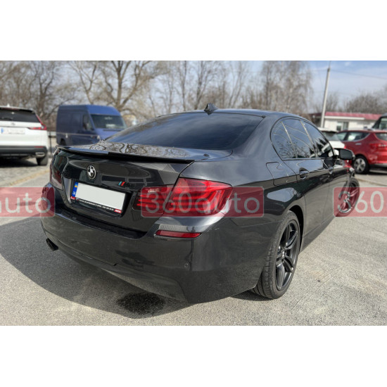 Спойлер Черный глянец (стиль М4) на BMW 5 Series F10/F11 2010-2017 года