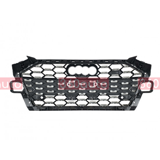 Решетка радиатора Full Black ( Gloss / Matte ) ( в стиле S4 ) на AUDI A4 B9 2019-2023 года